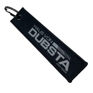 Limited Edition Dubsta Key Ring - Flight Tag Black / Grey