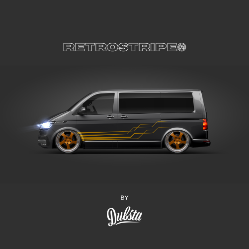 RetroStripe® VW Transporter T5 T6 Side Stripe Kit 001 - Image 10