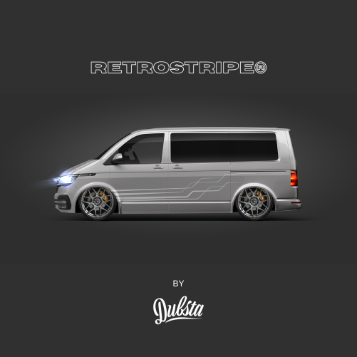 RetroStripe® VW Transporter T5 T6 Side Stripe Kit 001 - Image 4