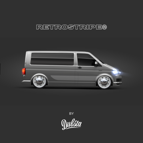 RetroStripe® Volkswagen Transporter T5 T6 Side Stripe Kit 008 - Image 2