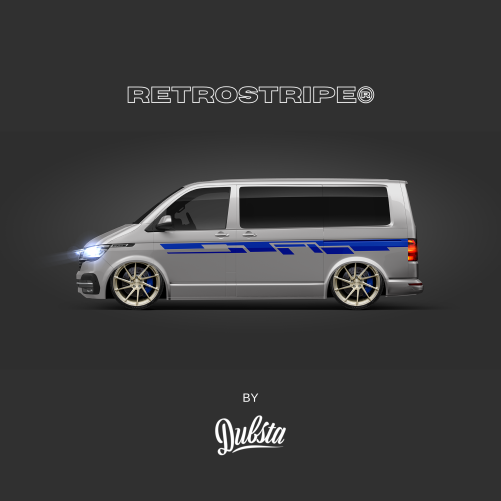 RetroStripe® Volkswagen Transporter T5 T6 Side Stripe Kit 006 - Image 3