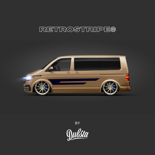 RetroStripe® Volkswagen Transporter T5 T6 Side Stripe Kit 005 - Image 4