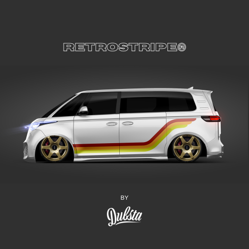 RetroStripe® Volkswagen id.buzz Printed Side Stripe Kit #001P - Image 9