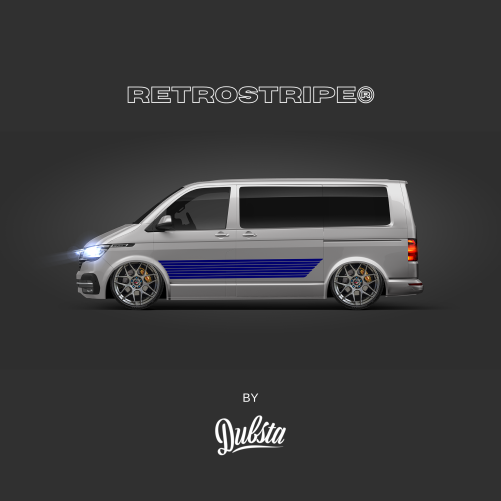 RetroStripe® Volkswagen Transporter T5 T6 Side Stripe Kit 004 - Image 4