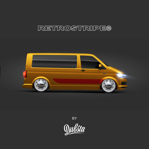 RetroStripe® Volkswagen Transporter T5 T6 Side Stripe Kit 008 - Image 3