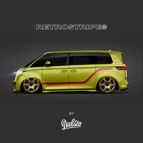 RetroStripe® Volkswagen id.buzz Printed Side Stripe Kit #001P - Image 4