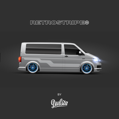 RetroStripe® Volkswagen Transporter T5 T6 Side Stripe Kit 007 - Image 3