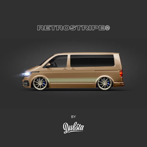 Volkswagen T5 Graphics Side Stripe Kit 003 - Bubble Free Vinyl - Image 5