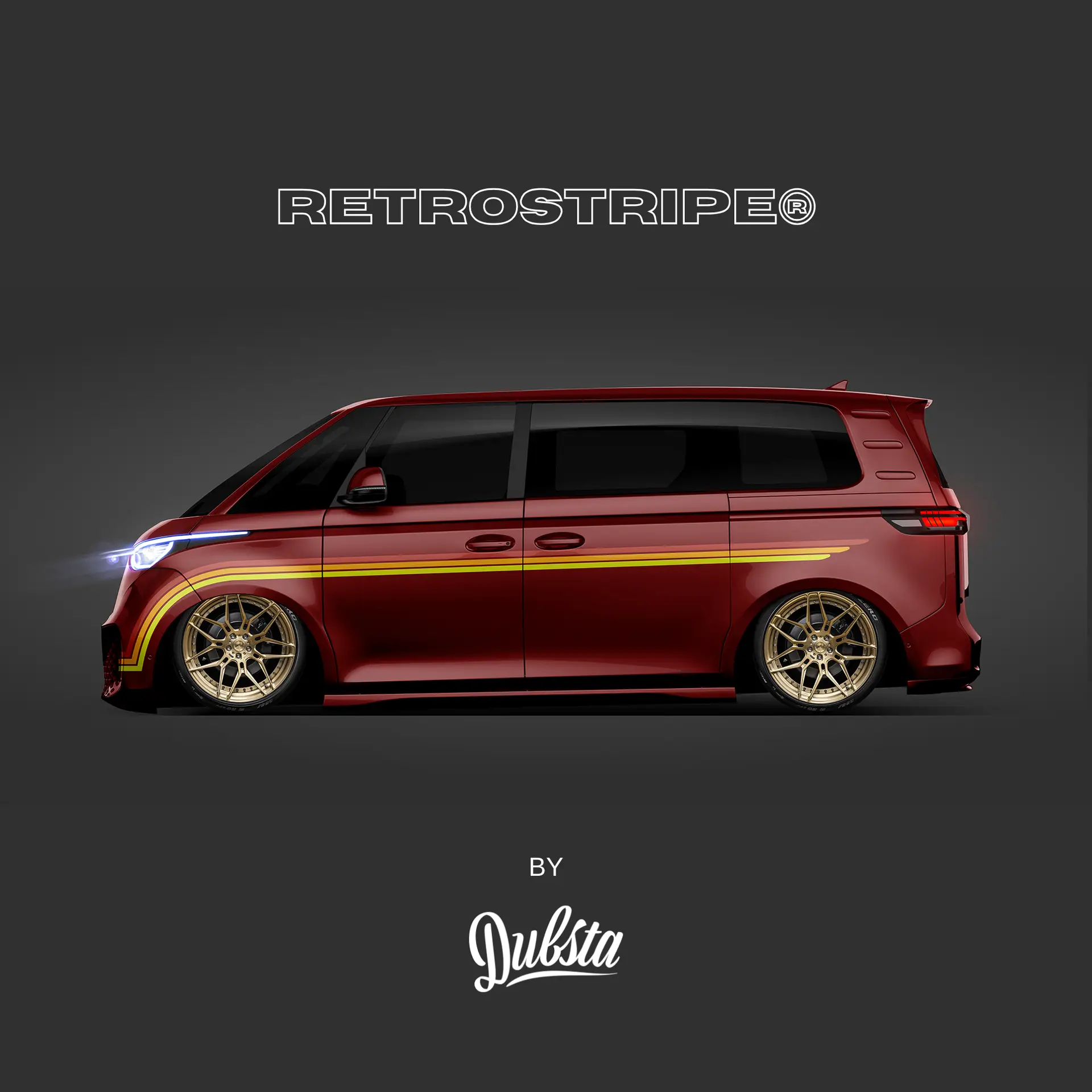 RetroStripe® Volkswagen id.buzz Printed Side Stripe Kit #003P - Image 14