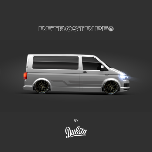 RetroStripe® Volkswagen Transporter T5 T6 Side Stripe Kit 008 - Image 3