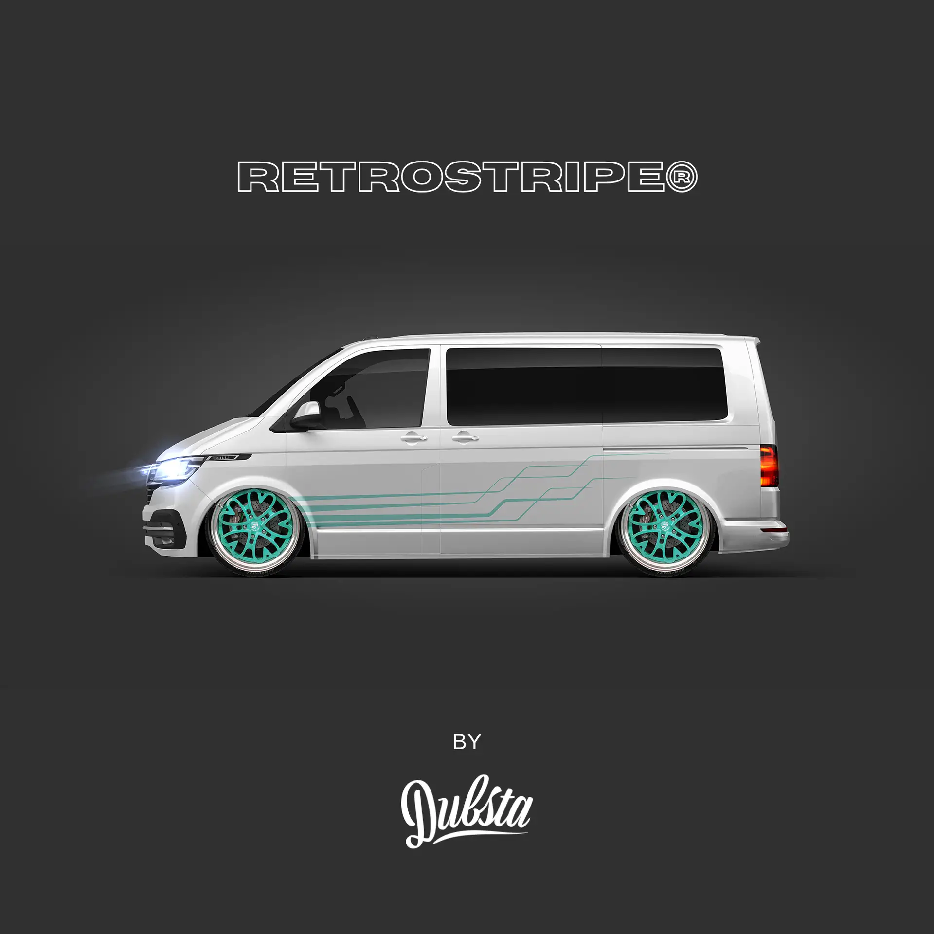 RetroStripe® VW Transporter T5 T6 Side Stripe Kit 001 - Image 3