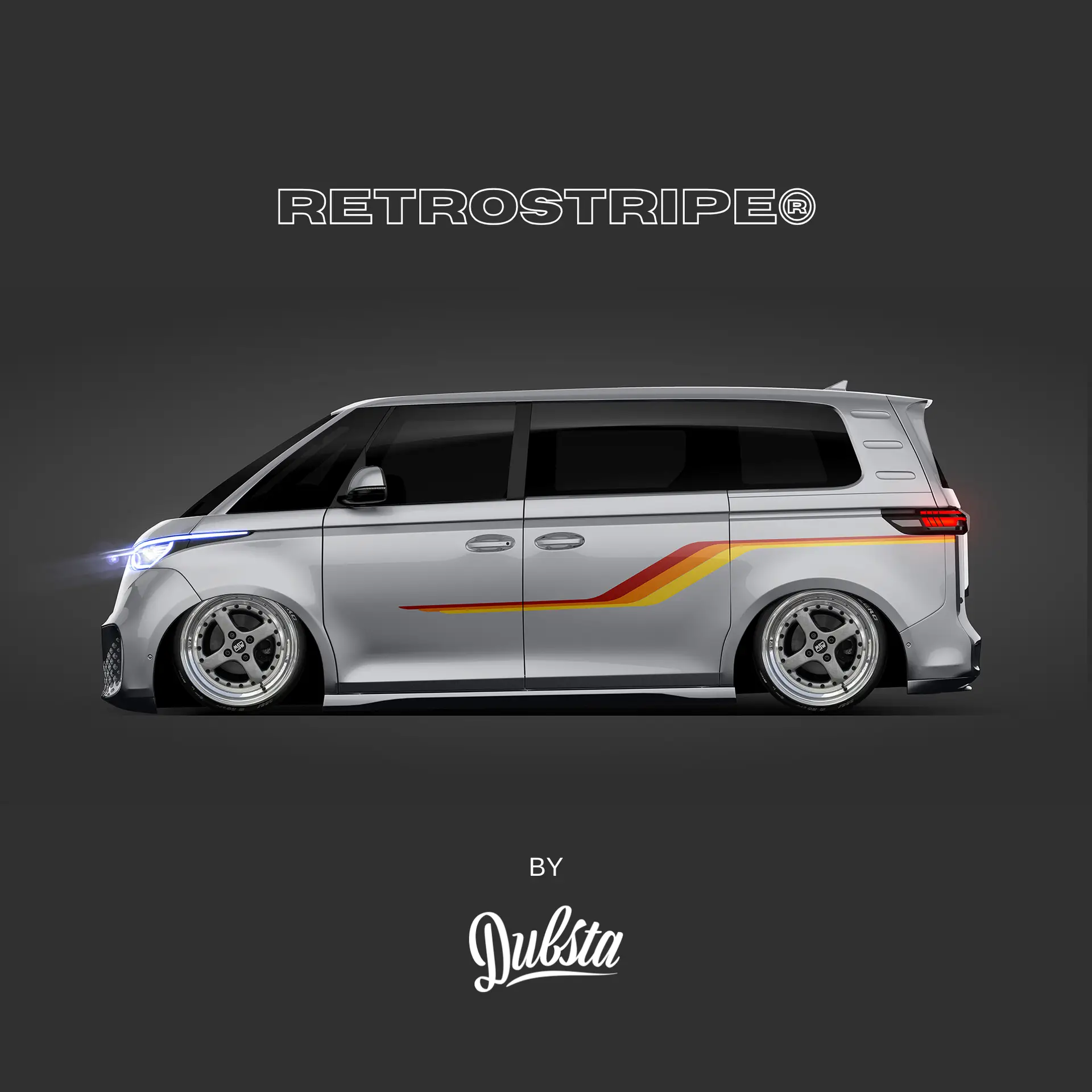 RetroStripe® Volkswagen id.buzz Printed Side Stripe Kit #002P - Image 6