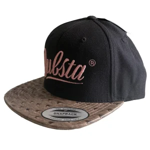 Dubsta® OG Snapback – Noir / Faux Ostrich / Rose Alloy - Limited Edition